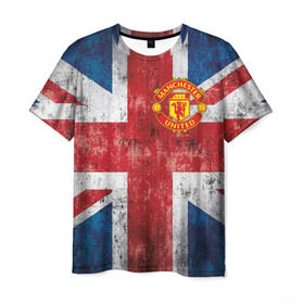 Мужская футболка 3D с принтом Красные дьяволы в Петрозаводске, 100% полиэфир | прямой крой, круглый вырез горловины, длина до линии бедер | 3d | british | manchester united | mu | new | англия | великобритания | игра | красные дьяволы | лондон | манчестер | манчестер юнайтед | мю | новые | популярные | прикольные | флаг британии | футбол