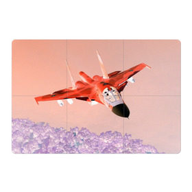 Магнитный плакат 3Х2 с принтом Су 34 абстракция в Петрозаводске, Полимерный материал с магнитным слоем | 6 деталей размером 9*9 см | самолет
