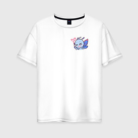 Женская футболка хлопок Oversize с принтом dota 2 puck в Петрозаводске, 100% хлопок | свободный крой, круглый ворот, спущенный рукав, длина до линии бедер
 | dota 2 puck