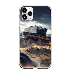 Чехол для iPhone 11 Pro матовый с принтом Танк в Петрозаводске, Силикон |  | 9 мая | день победы | оружие | советский танк | танк | танковые войска
