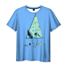 Мужская футболка 3D с принтом Бермудские острова в Петрозаводске, 100% полиэфир | прямой крой, круглый вырез горловины, длина до линии бедер | 
