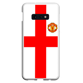 Чехол для Samsung S10E с принтом Manchester united в Петрозаводске, Силикон | Область печати: задняя сторона чехла, без боковых панелей | 3d | 3д | fc | manchester united | mu | англия | британия | игра | канониры | красные дьяволы | лондон | манчестер | мю | флаг | флаг британии | футбол | эмблема
