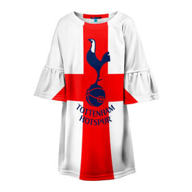 Детское платье 3D с принтом Tottenham в Петрозаводске, 100% полиэстер | прямой силуэт, чуть расширенный к низу. Круглая горловина, на рукавах — воланы | 3d | english | fc | football | new | tottenham | tottenham hotspur | англия | британия | логотип | лондон | новые | популярные | прикольные | тоттенхэм | тоттенхэм хотспур | фк | флаг | футбол | футбольный клуб