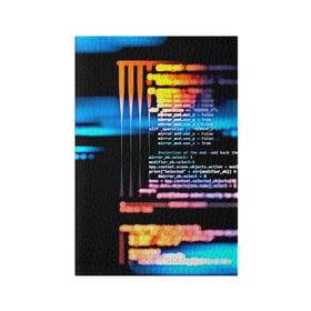Обложка для паспорта матовая кожа с принтом Programming в Петрозаводске, натуральная матовая кожа | размер 19,3 х 13,7 см; прозрачные пластиковые крепления | 3d | codding | coding | computer | programing | админам | информатика | программа | программистам | программный код