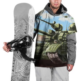 Накидка на куртку 3D с принтом Защитники в Петрозаводске, 100% полиэстер |  | Тематика изображения на принте: немецкий | русские | танки