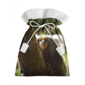 Подарочный 3D мешок с принтом Обезьянка на дереве в Петрозаводске, 100% полиэстер | Размер: 29*39 см | Тематика изображения на принте: 