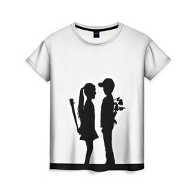 Женская футболка 3D с принтом Свидание в Петрозаводске, 100% полиэфир ( синтетическое хлопкоподобное полотно) | прямой крой, круглый вырез горловины, длина до линии бедер | 3d | белый | девочка | другие | картинка | мальчик | минимализм | прикол | прикольные | светлая | смешно | черный