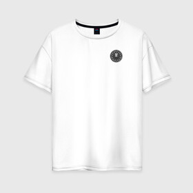 Женская футболка хлопок Oversize с принтом ФБР в Петрозаводске, 100% хлопок | свободный крой, круглый ворот, спущенный рукав, длина до линии бедер
 | агент | фбр