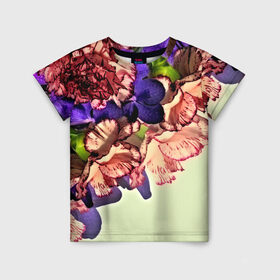 Детская футболка 3D с принтом Орхидеи в Петрозаводске, 100% гипоаллергенный полиэфир | прямой крой, круглый вырез горловины, длина до линии бедер, чуть спущенное плечо, ткань немного тянется | 3d | flower | весна | другие | красивые цветы | красные | лето | поле | полевой цветок | прикольные | природа | текстуры | цветочки | цветы