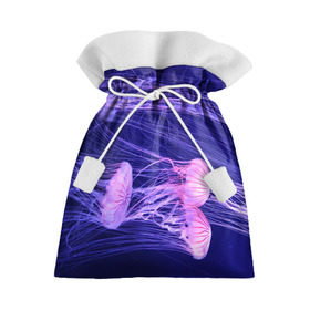 Подарочный 3D мешок с принтом Розовые медузы в Петрозаводске, 100% полиэстер | Размер: 29*39 см | аквариум | вода | дайвинг | милые | море | океан | плывет | подводный мир | рыбалка | рыбка | рыбы | стая | фауна