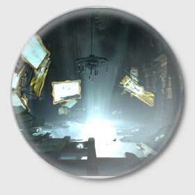 Значок с принтом The Void в Петрозаводске,  металл | круглая форма, металлическая застежка в виде булавки | Тематика изображения на принте: 