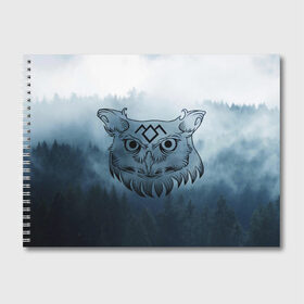 Альбом для рисования с принтом Twin Peaks Совы в Петрозаводске, 100% бумага
 | матовая бумага, плотность 200 мг. | twin peaks твин пикс | дэвид линч | лес | лора палмер | сова | туман
