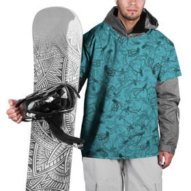 Накидка на куртку 3D с принтом Осьминоги в Петрозаводске, 100% полиэстер |  | Тематика изображения на принте: дайвинг | кракен | ктулху | малюск | море | океан | осьминог | паттерн | рыбалка | спрут