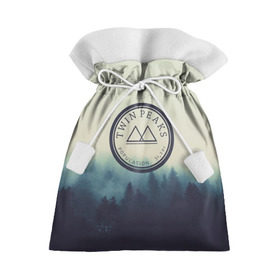 Подарочный 3D мешок с принтом Twin Peaks в Петрозаводске, 100% полиэстер | Размер: 29*39 см | twin peaks твин пикс | годнота | девид линч | лес | лора палмер | сова | туман