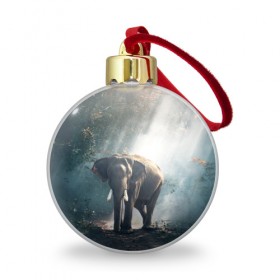 Ёлочный шар с принтом Слон в лесу в Петрозаводске, Пластик | Диаметр: 77 мм | африка | африканский | бивни | большой | гигант джунгли | зоопарк | индийский | индия | лесной великан | мамонт | огромный | саванна | сафари | серый | слон | слоненок | слониха | стадо | уши | хобот