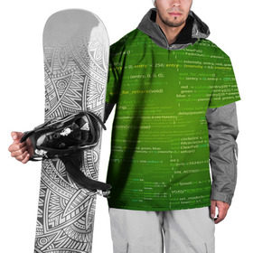 Накидка на куртку 3D с принтом technology code в Петрозаводске, 100% полиэстер |  | computer code | technology | код | компьютеры
