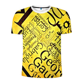 Мужская футболка 3D спортивная с принтом Newspaper в Петрозаводске, 100% полиэстер с улучшенными характеристиками | приталенный силуэт, круглая горловина, широкие плечи, сужается к линии бедра | 3d | буквы | газета | другие | много | прикольные | разные | текстуры | яркие