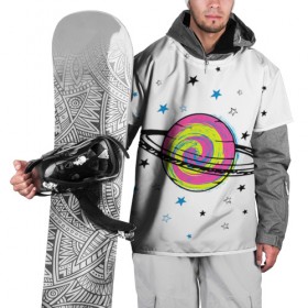 Накидка на куртку 3D с принтом Планета в Петрозаводске, 100% полиэстер |  | звезда | звезды | космос | планета | планеты | ракета | ракеты