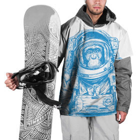Накидка на куртку 3D с принтом Космомакака в Петрозаводске, 100% полиэстер |  | день космонавтики | звезда | звезды | космонавт | космонавты | космос | планета | планеты | ракета | ракеты
