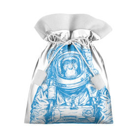 Подарочный 3D мешок с принтом Космомакака в Петрозаводске, 100% полиэстер | Размер: 29*39 см | Тематика изображения на принте: день космонавтики | звезда | звезды | космонавт | космонавты | космос | планета | планеты | ракета | ракеты