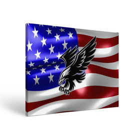 Холст прямоугольный с принтом Флаг США с орлом в Петрозаводске, 100% ПВХ |  | usa | америка | белоголовый | герб | государство | доллар | дядя сэм | звездно полосатый флаг | лысый | нато | оон | орел | птица | свобода | символ | соединённые штаты америки | страна | сша | штат