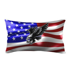 Подушка 3D антистресс с принтом Флаг США с орлом в Петрозаводске, наволочка — 100% полиэстер, наполнитель — вспененный полистирол | состоит из подушки и наволочки на молнии | usa | америка | белоголовый | герб | государство | доллар | дядя сэм | звездно полосатый флаг | лысый | нато | оон | орел | птица | свобода | символ | соединённые штаты америки | страна | сша | штат