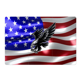 Магнитный плакат 3Х2 с принтом Флаг США с орлом в Петрозаводске, Полимерный материал с магнитным слоем | 6 деталей размером 9*9 см | usa | америка | белоголовый | герб | государство | доллар | дядя сэм | звездно полосатый флаг | лысый | нато | оон | орел | птица | свобода | символ | соединённые штаты америки | страна | сша | штат