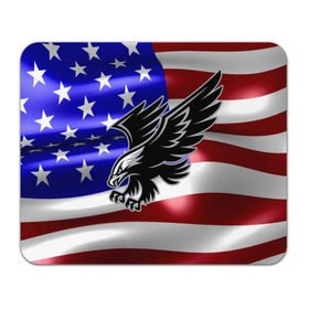 Коврик прямоугольный с принтом Флаг США с орлом в Петрозаводске, натуральный каучук | размер 230 х 185 мм; запечатка лицевой стороны | usa | америка | белоголовый | герб | государство | доллар | дядя сэм | звездно полосатый флаг | лысый | нато | оон | орел | птица | свобода | символ | соединённые штаты америки | страна | сша | штат