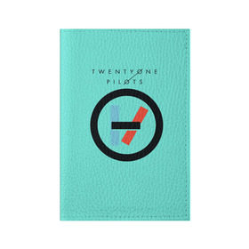 Обложка для паспорта матовая кожа с принтом Blurryface в Петрозаводске, натуральная матовая кожа | размер 19,3 х 13,7 см; прозрачные пластиковые крепления | 21 pilots | twenty one pilots