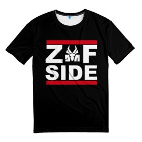 Мужская футболка 3D с принтом Z Side в Петрозаводске, 100% полиэфир | прямой крой, круглый вырез горловины, длина до линии бедер | die antwoord | ninja | yolandi