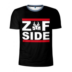 Мужская футболка 3D спортивная с принтом Z Side в Петрозаводске, 100% полиэстер с улучшенными характеристиками | приталенный силуэт, круглая горловина, широкие плечи, сужается к линии бедра | die antwoord | ninja | yolandi