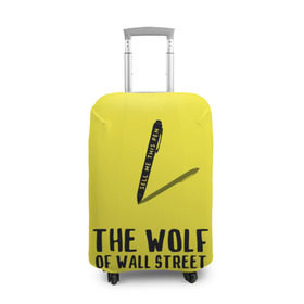 Чехол для чемодана 3D с принтом Волк с Уолл Стрит в Петрозаводске, 86% полиэфир, 14% спандекс | двустороннее нанесение принта, прорези для ручек и колес | the wolf of wall street | волк с уолл стрит | леонардо дикаприо | мартин скорсезе | продай мне эту ручку