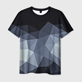 Мужская футболка 3D с принтом Abstract в Петрозаводске, 100% полиэфир | прямой крой, круглый вырез горловины, длина до линии бедер | абстракция | бумага | геометрия | грани | изгиб | линии | полигоны | полосы | постель | розовый | сочетания | текстура | треугольники