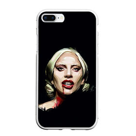 Чехол для iPhone 7Plus/8 Plus матовый с принтом Леди Гага в Петрозаводске, Силикон | Область печати: задняя сторона чехла, без боковых панелей | lady gaga | леди гага