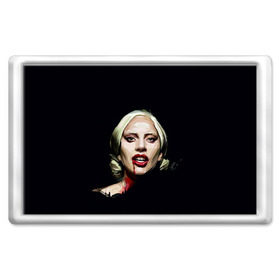 Магнит 45*70 с принтом Леди Гага в Петрозаводске, Пластик | Размер: 78*52 мм; Размер печати: 70*45 | lady gaga | леди гага