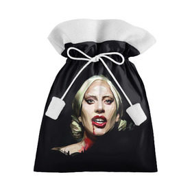Подарочный 3D мешок с принтом Леди Гага в Петрозаводске, 100% полиэстер | Размер: 29*39 см | lady gaga | леди гага