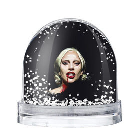 Снежный шар с принтом Леди Гага в Петрозаводске, Пластик | Изображение внутри шара печатается на глянцевой фотобумаге с двух сторон | Тематика изображения на принте: lady gaga | леди гага