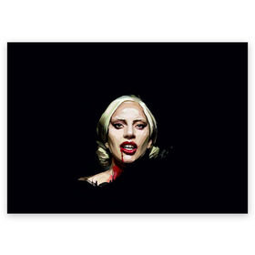 Поздравительная открытка с принтом Леди Гага в Петрозаводске, 100% бумага | плотность бумаги 280 г/м2, матовая, на обратной стороне линовка и место для марки
 | Тематика изображения на принте: lady gaga | леди гага