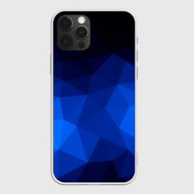 Чехол для iPhone 12 Pro Max с принтом Синие полигоны в Петрозаводске, Силикон |  | Тематика изображения на принте: абстракция | бумага | геометрия | грани | изгиб | линии | полигоны | полосы | постель | розовый | сочетания | текстура | треугольники