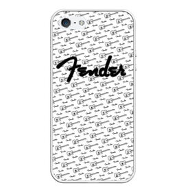 Чехол для iPhone 5/5S матовый с принтом Fender в Петрозаводске, Силикон | Область печати: задняя сторона чехла, без боковых панелей | fender | gibson | guitar | ibanez | music | rock | гитара | музыка | рок