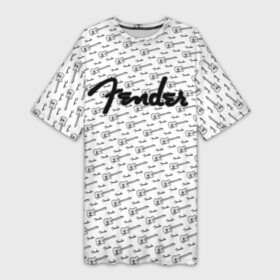 Платье-футболка 3D с принтом Fender в Петрозаводске,  |  | Тематика изображения на принте: fender | gibson | guitar | ibanez | music | rock | гитара | музыка | рок