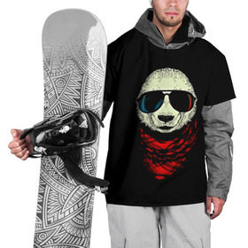 Накидка на куртку 3D с принтом Панда Хипстер в Петрозаводске, 100% полиэстер |  | Тематика изображения на принте: 3d | бандана | животные | медвежата | очки | панда хипстер | прикольные | стильные