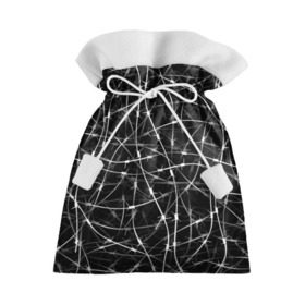 Подарочный 3D мешок с принтом Колючая проволка в Петрозаводске, 100% полиэстер | Размер: 29*39 см | белый | гранж | забор | колючка | ограда | паттерн | черно белый | черный | шипы