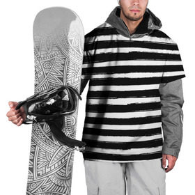 Накидка на куртку 3D с принтом Тельняшка в Петрозаводске, 100% полиэстер |  | Тематика изображения на принте: геометрия | зебра | линии | полосы | тельняшка | узор | черно белый
