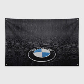 Флаг-баннер с принтом BMW в Петрозаводске, 100% полиэстер | размер 67 х 109 см, плотность ткани — 95 г/м2; по краям флага есть четыре люверса для крепления | bmw | x3 x4 x5 x6 x7 x8 | авто | автомобиль | блатная | бмв | бумер | бэха | иномарка | концерн | красивая | крутая | марка немецкая | машина | пацанский таз | прикольная | тачила | тачка