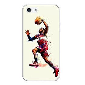 Чехол для iPhone 5/5S матовый с принтом John Wall в Петрозаводске, Силикон | Область печати: задняя сторона чехла, без боковых панелей | john wall | nba | sport | washington | wizards | арт | баскетбол | баскетболист | джон уолл | игрок | картинка | краски | прикольные | рисунок | спорт | цветные | яркие