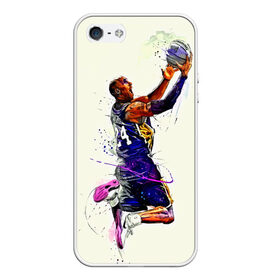 Чехол для iPhone 5/5S матовый с принтом Kobe Bryant в Петрозаводске, Силикон | Область печати: задняя сторона чехла, без боковых панелей | basketball | kobe bryant | lakers | los angeles | nba | арт | баскетбол | другие | картинка | кобе брайант | коби брайант | краски | лейкерс | лос анджелес | нба | прикольные | рисунок | спорт | цветные | яркие