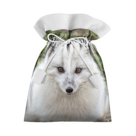 Подарочный 3D мешок с принтом White Fox в Петрозаводске, 100% полиэстер | Размер: 29*39 см | Тематика изображения на принте: fox | red | лиса | лисенок | рыжая