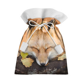 Подарочный 3D мешок с принтом Соня в Петрозаводске, 100% полиэстер | Размер: 29*39 см | fox | red | лиса | лисенок | рыжая
