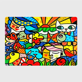 Магнитный плакат 3Х2 с принтом Картинка-мозаика в Петрозаводске, Полимерный материал с магнитным слоем | 6 деталей размером 9*9 см | Тематика изображения на принте: 3d | другие | животные | кот | мозаика | насекомые | прикольные | птицы | собака | солнце | текстуры | узор | цветные | цветы | яркие